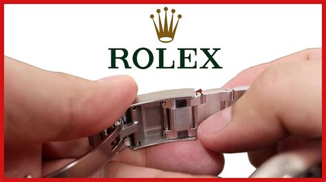 how do i adjust my rolex watch band